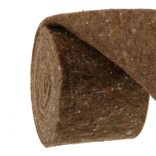 Floristik24 Viltband, potband bruin 15cm 5m