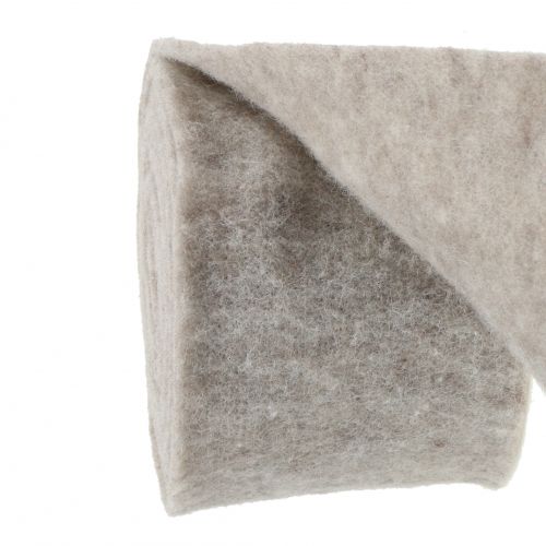 Artikel Viltband, pottenband grijs-naturel 15cm 5m