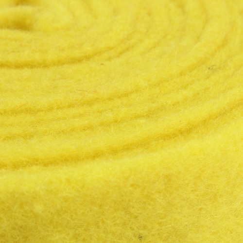 Artikel Vilten lint geel sierlint vilt 7,5cm 5m