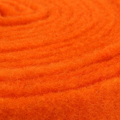 Vilten lint oranje 7.5cm 5m