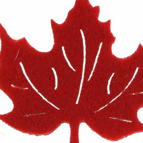 Floristik24 Strooi deco herfstvilt lakens rood, oranje 3,5cm 36st