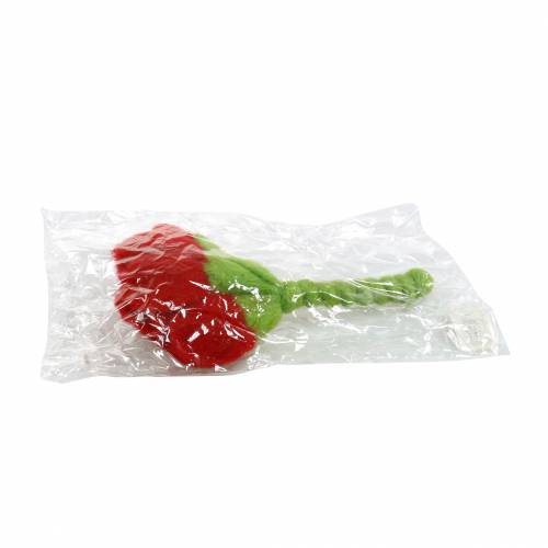 Vilten bloem 15cm met 3 bloemen
