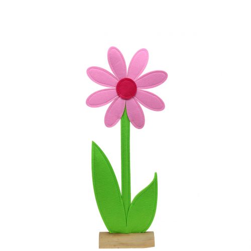 Floristik24 Vilten bloem roze 64cm