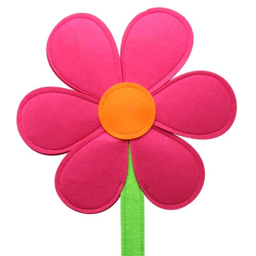 Floristik24 Vilt bloem roze 87cm