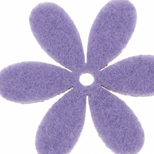 Vilten bloemen 4,5 cm 36 stuks verschillende kleuren Vilten bloemen om te strooien &amp; te lijmen