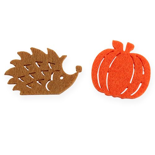 Floristik24 Strooidecoratie vilt 3cm 72 st