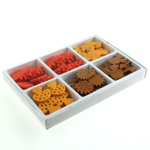 Floristik24 Strooidecoratie vilt 3cm 72 st