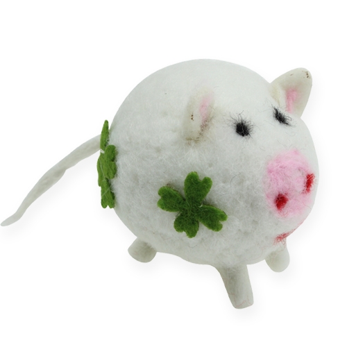 Floristik24 Lucky Pig voelde 7cm 3st