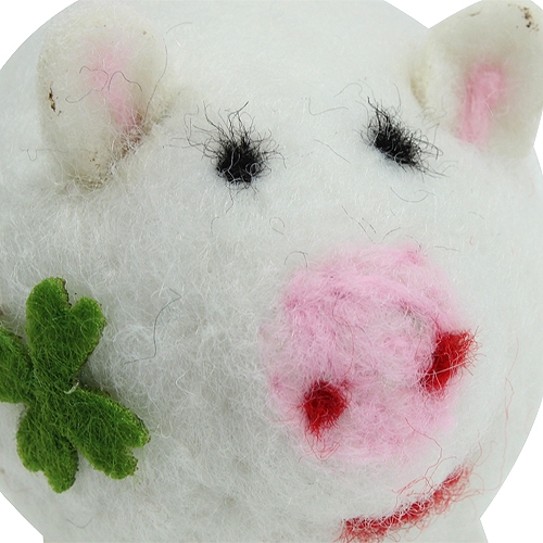 Floristik24 Lucky Pig voelde 7cm 3st