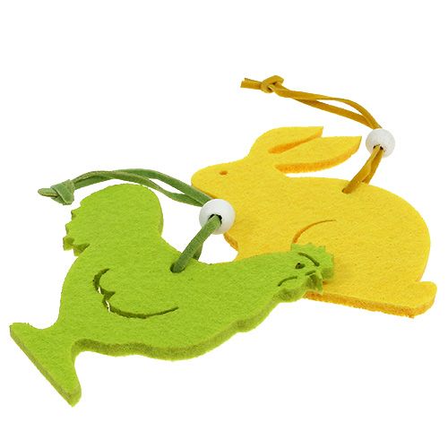 Floristik24 Assortiment vilten hanger 24st