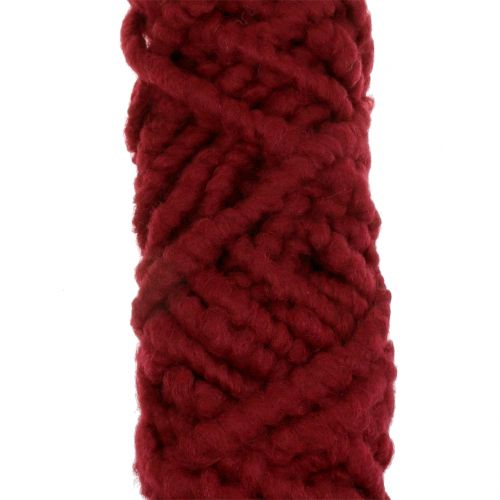 Artikel Viltkoord fluffy Mirabell 25m donkerrood