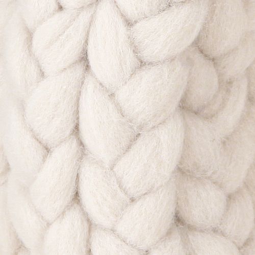 Floristik24 Viltkrans decoratieve krans om op te hangen gevlochten beige Ø25cm