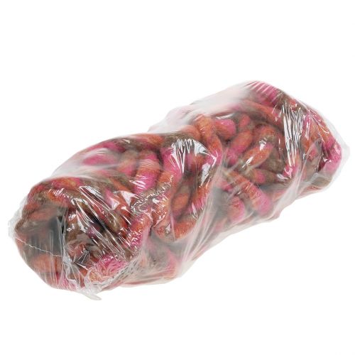 Floristik24 Vilten koord 25m bruin, rood, roze