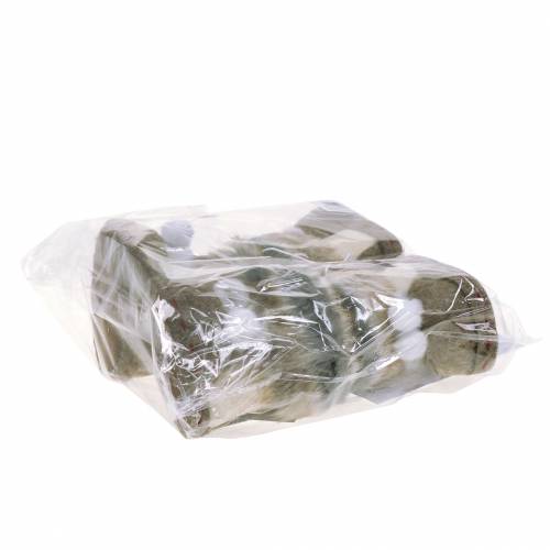 Floristik24 Kerstboomdecoraties paar vilten schoenen met bont 10cm x 8cm 2st
