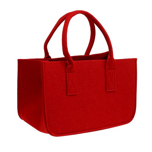 Floristik24 Vilten tas 39x25x22cm rood