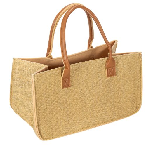Tas van vilt met raffia-look, 50 cm x 25 cm x 25 cm kopen | Floristik24.nl