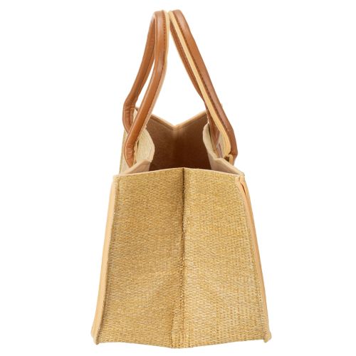 Tas van vilt met raffia-look, 50 cm x 25 cm x 25 cm | Floristik24.nl