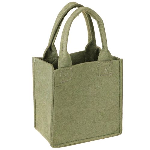 Artikel Vilttas Merry Christmas klein met hengsels Groen 15×10cm