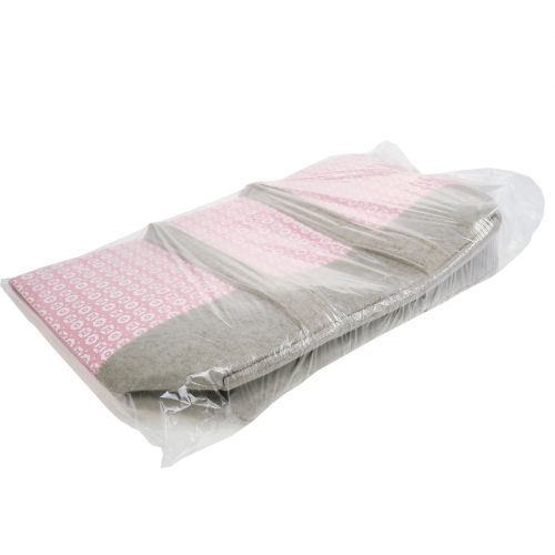Floristik24 Viltentas roze-grijs met patroon 55cm x 36cm x 18cm