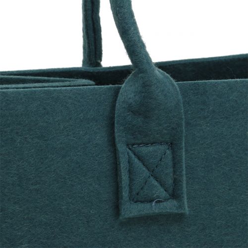 Floristik24 Vilten tas blauw-grijs 40cm x 20cm x 25cm