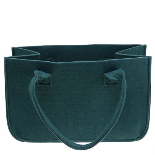 Floristik24 Vilten tas blauw-grijs 40cm x 20cm x 25cm