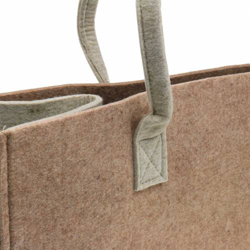 Floristik24 Vilten tas lichtbruin 50 × 25 × 25cm