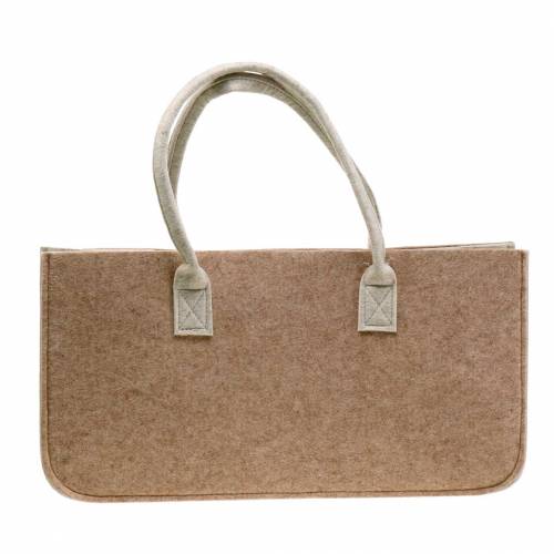Floristik24 Vilten tas lichtbruin 50 × 25 × 25cm