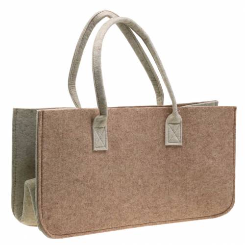 Vilten tas lichtbruin 50 × 25 × 25cm