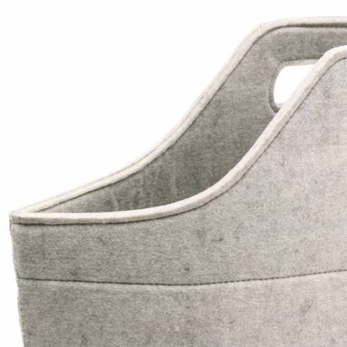 Floristik24 Vilten tas grijs 43cm x 20cm x 42cm