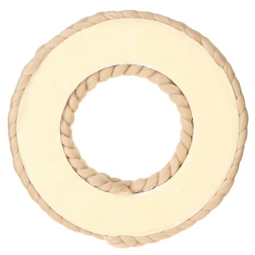 Artikel Vilt wol decoratieve krans in lichtbruin om op te hangen Ø30cm B4cm