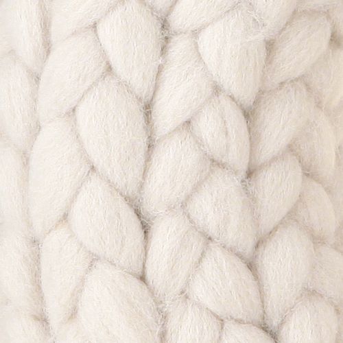 Floristik24 Vilt wol decoratieve krans om op te hangen in beige Ø30cm H4cm