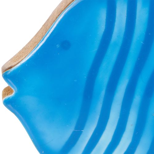 Artikel Houten visfiguurtje, maritieme decoratie, handgemaakte tafeldecoratie voor de woonkamer, 22 cm