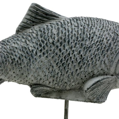 Floristik24 Tuinbeeld vis op standaard H20cm