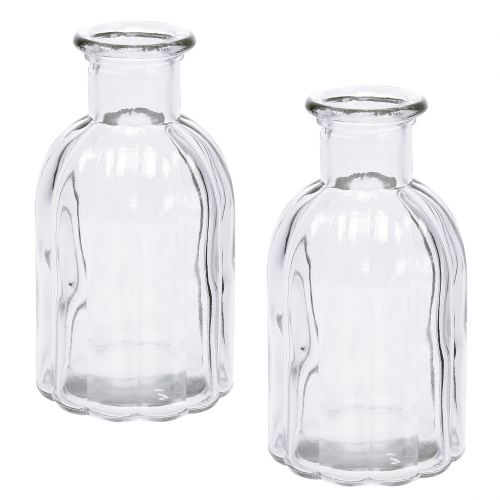 Floristik24 Flesvaas klein Ø5,5cm H10,5cm helder 6 st