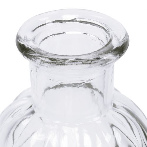 Artikel Flesvaas klein Ø5,5cm H10,5cm helder 6 st