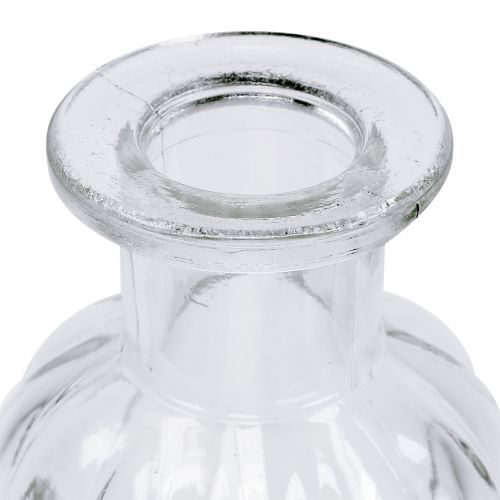 Artikel Decoratieve flesbloemenvaas Ø7,5cm H13,5cm helder 6 st