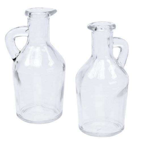 Floristik24 Fles met handvat helder Ø5,5cm H11cm 6st