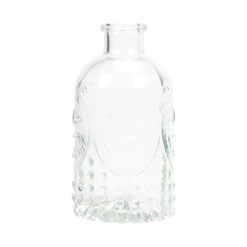 Decoratieve flessen minivazen glazen kandelaars H12,5cm 6st