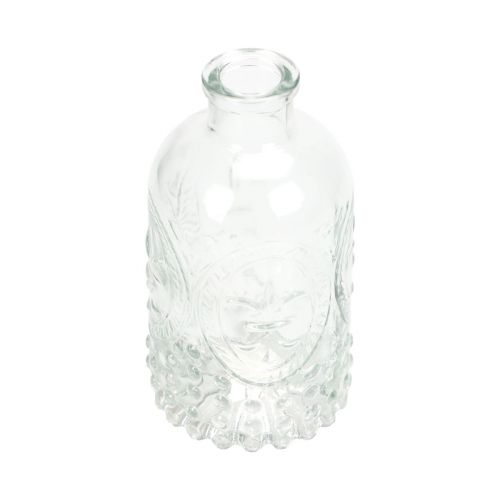 Decoratieve flessen minivazen glazen kandelaars H12,5cm 6st