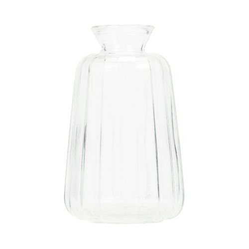 Decoratieve flessen kandelaar mini vazen glas H11cm 6st