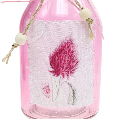 Floristik24 Glazen fles in diverse kleuren Ø8cm H15cm 3st