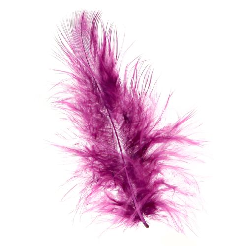 Artikel Pluizige decoratieve veren bordeauxrood voor knutselen 5-10cm 20g