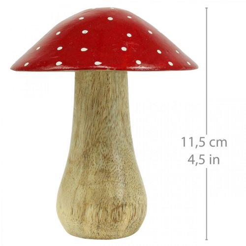 Floristik24 Vliegenzwam deco houten paddestoel herfstdecoratie hout 11,5×Ø10cm