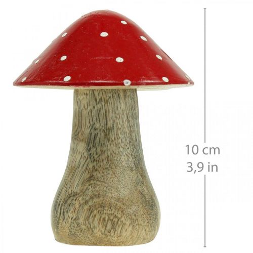 Floristik24 Vliegenzwam deco houten paddestoel herfstdecoratie hout 10×8cm