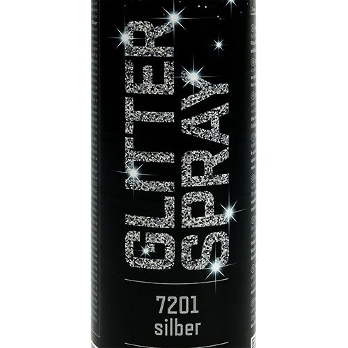 Floristik24 Glitterspray zilver 400ml