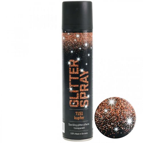 Floristik24 Glitterspray Koperglitterspray Verfspray 400ml