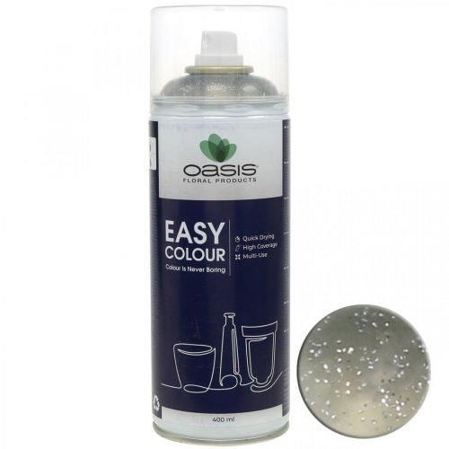 Floristik24 Glitterspray Zilver Flitter Easy Color Kleurspray 400ml