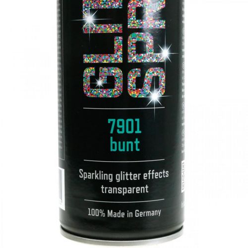 Floristik24 Glitterspray voor handwerk kleurrijke spuitverf glitter 400ml