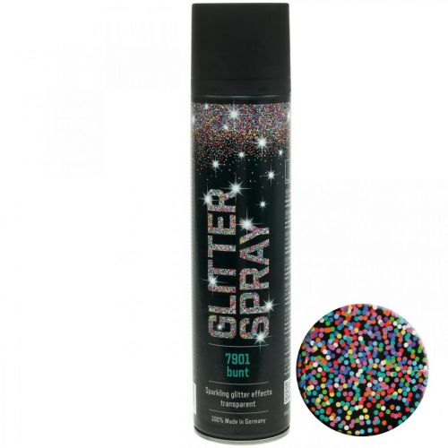 Floristik24.nl Glitterspray knutselen kleurrijke spuitverf glitter 400ml - goedkoop online kopen