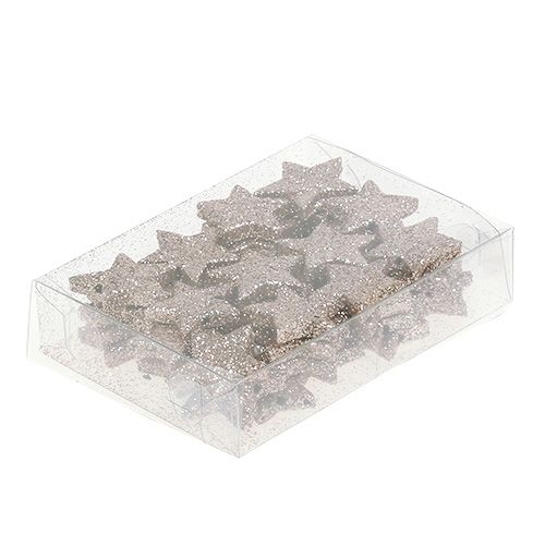 Artikel Glittersterren 2,5 cm champagne 96 st